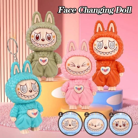 3 pcs - Labubu Face changing keychain (Heavy Quality) eff price 40
