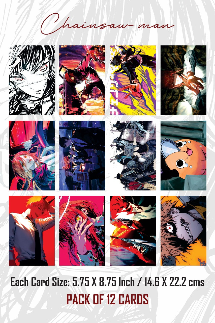 Chainsaw Man 2 small size paper poster pack of 12 (eff price 68/pkt) Pack of 3 packet
