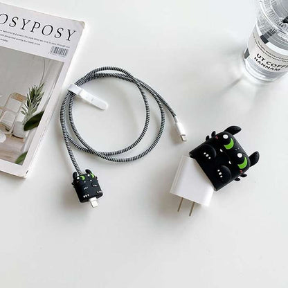 3 pcs- Night Fury (Toothless) 20W Iphone Silicone Charger Cover (Net Price 65)