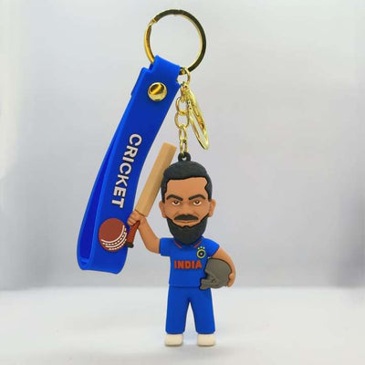 Viraat Kolhi 18 rubber keychain pack of 3 (eff price 35)