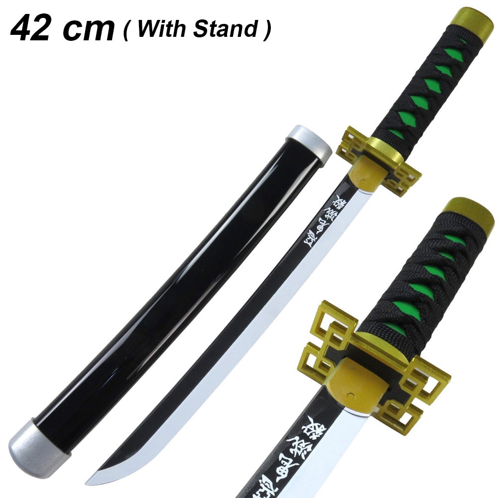 New medium Tokito Muchiro 42 CM wooden katana with stand