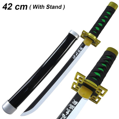 New medium Tokito Muchiro 42 CM wooden katana with stand