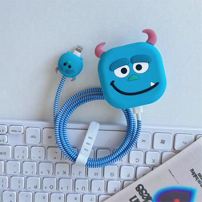 3 pcs- Cartoon Bob 20W Iphone Silicone Charger Cover (Net Price 65)