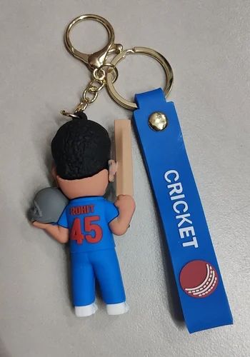 Rohit Shrama 45 rubber keychain pack of 3 (eff price 37)