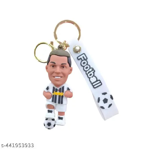 Ronaldo White rubber keychain pack of 3 (eff price 43)