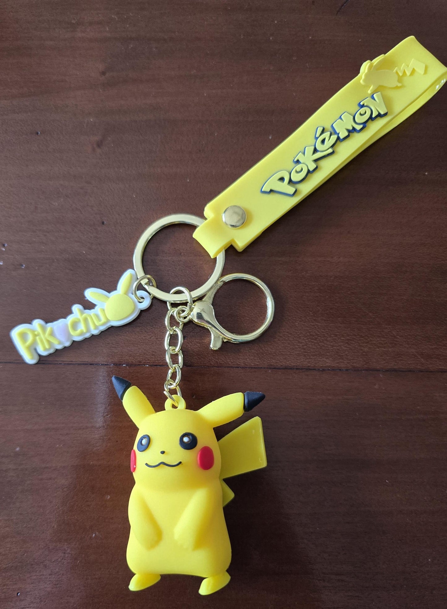 Pikachu Rubber Keychain Pack of 3 (eff price 37)