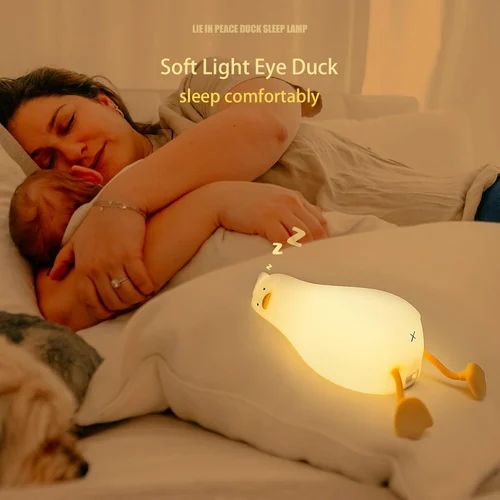 Duck Sleeping Sillicon Night Lamp