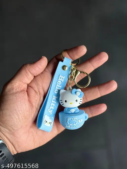 Hello Kitty S.Blue rubber keychain pack of 3 (eff price 40)