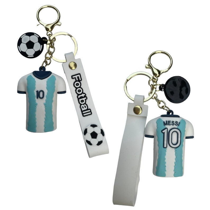 New Messi T-Shirt 👕 rubber keychain pack of 3 (eff price 37)