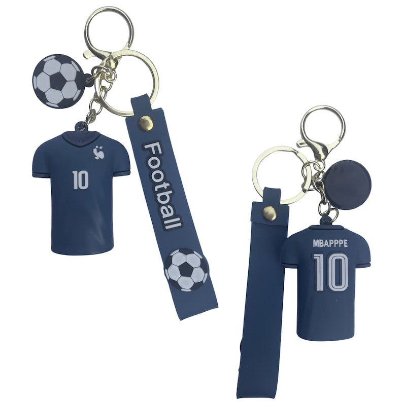 New M-Bappe T-Shirt 👕 rubber keychain pack of 3 (eff price 40)