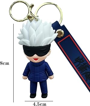 Satoru Gojo Rubber Keychain pack of 3 (eff price 37)