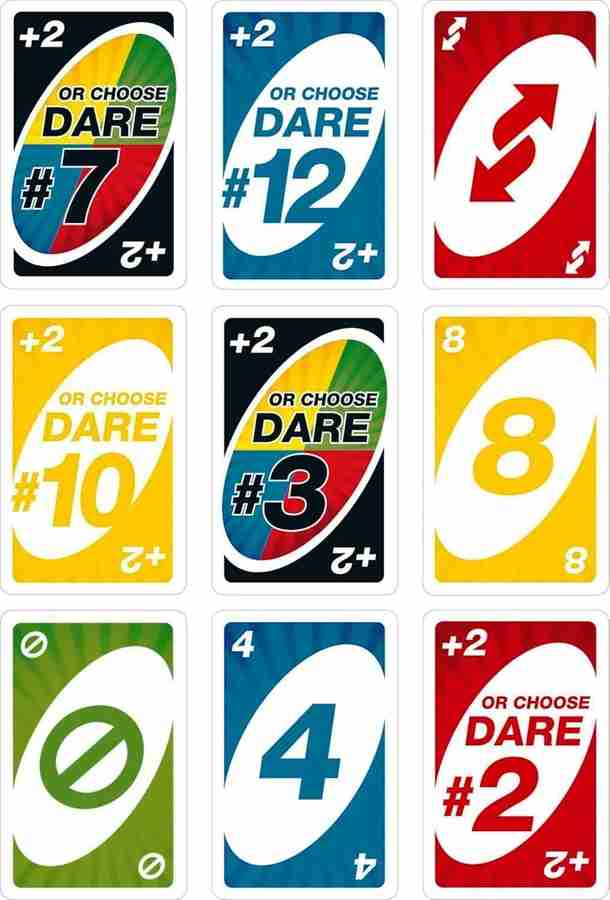 Uno Dare playing cards Hot selling pack of 3 (eff price 48 )