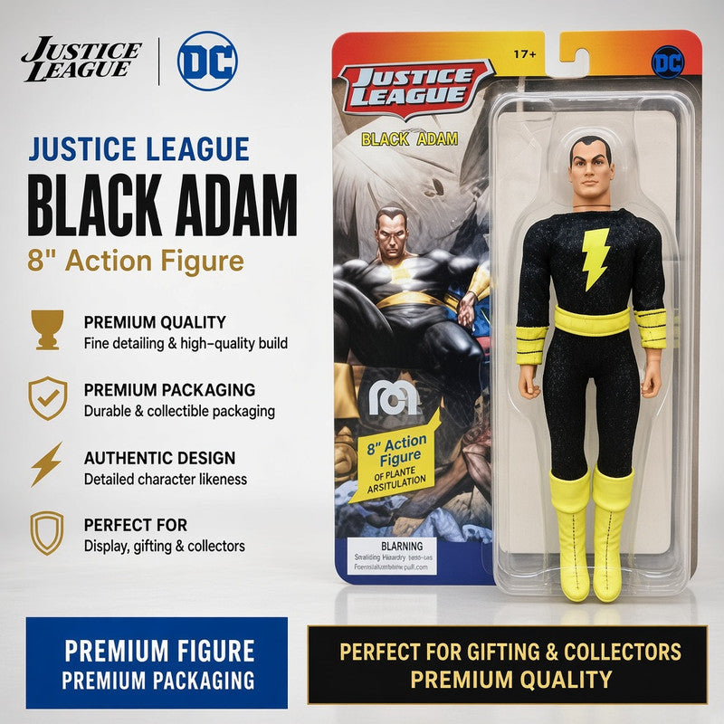 Star Trk black adam 20cm Action Figure