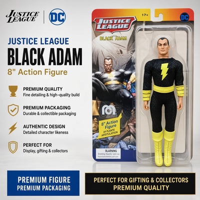 Star Trk black adam 20cm Action Figure
