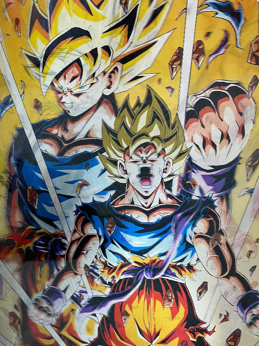 DBZ Angry Shouting 3d poster