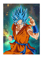 DBZ Running 3d Poster