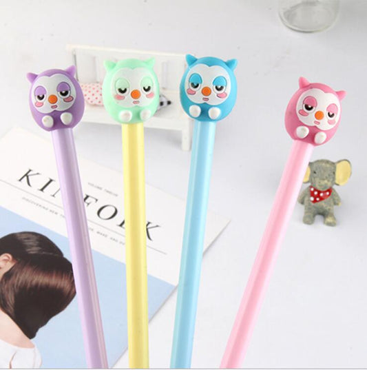 Set of 12 Owl Pens