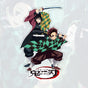 Pack of 2 Demon slayer Tanjiro and giyu Acrylic standie (eff. Price 110)