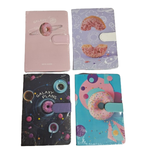 Set of 2 - Donut lock flap Diary Net price Rs 130 /pc