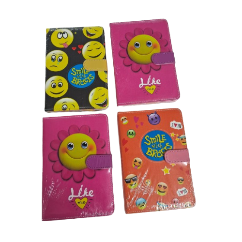Set of 2 - Smiley lock flap Diary Net price Rs 130 /pc
