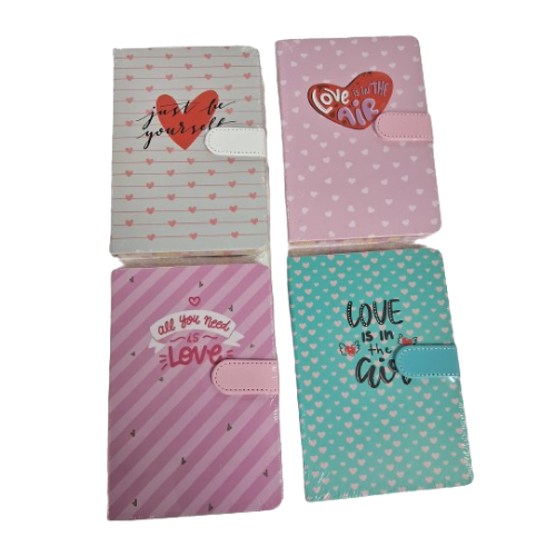 Set of 2 - Love lock flap Diary Net price Rs 130 /pc