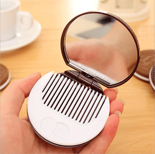 5 Pcs Biscuit Comb Pocket Mirror (Eff Price 25)
