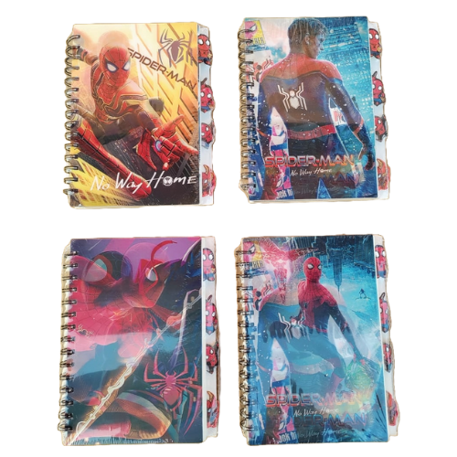 2pc - 3d Spiderman Diary (unit price 145)