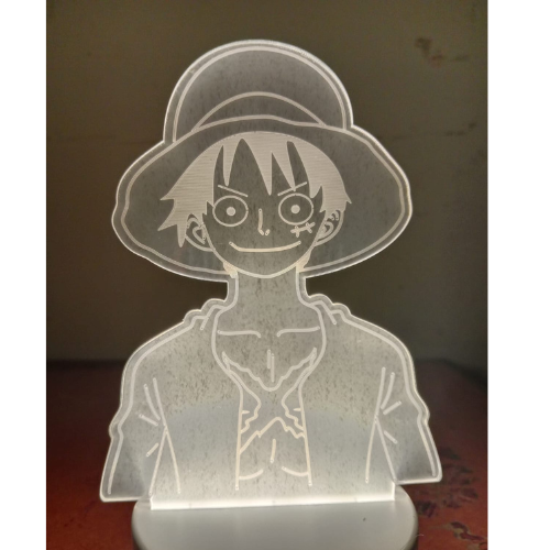 Luffy Face 3d Lamp