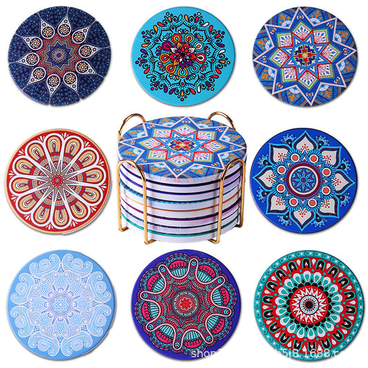 Imported Ceramic Coasters 6 pc