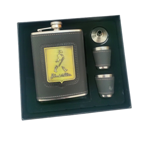 8oz JW Flask set with 2 Glass and Funnel A