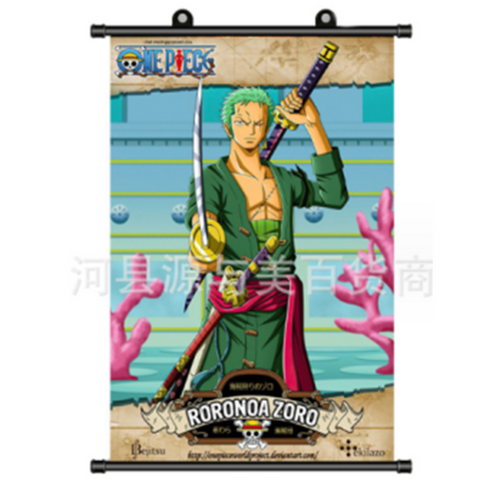 Wall Scroll Zoro taking out sword