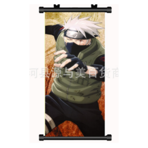 wall scroll kakashi attack with hand