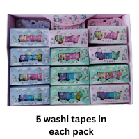 6 Pcs - Unicorn Washi Tape Unit price 35