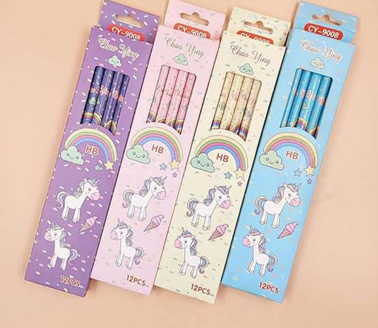 Unicorn Pencils (12 pencils in 1 pack)