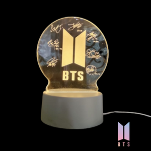 BTS Signature 3D LED Lamp with Creative Design