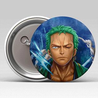 Set of 6 Anime - 3D Label Pins Badge Unit Price 32 (slide for designs)