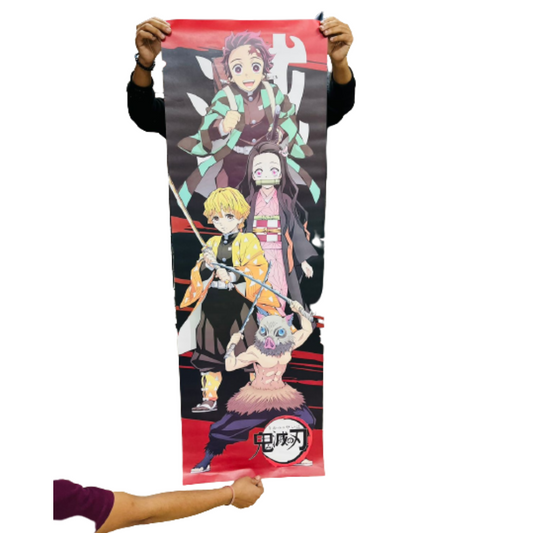Big size Demon slayer Paper poster 140 x 46 cm