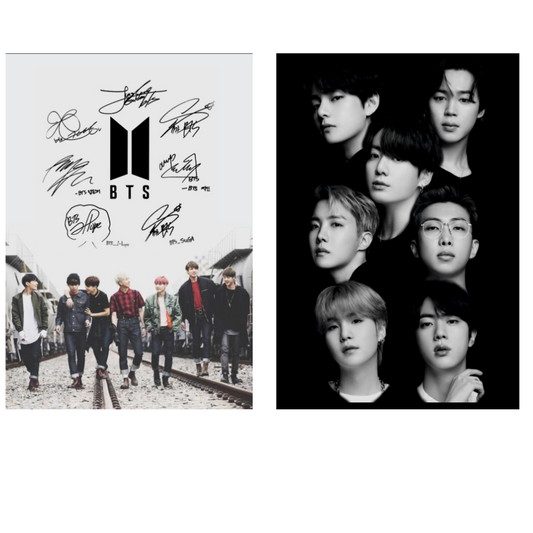 Set of 2 Ovaku BTS Sign and BTS Black diaries A5 200 pages /100 leafs
