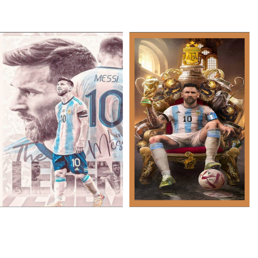 Set of 2 Ovaku Messi diaries A5 200 pages /100 leafs
