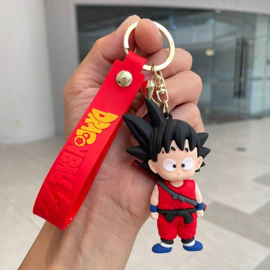 Goku Red Rubber keychain
