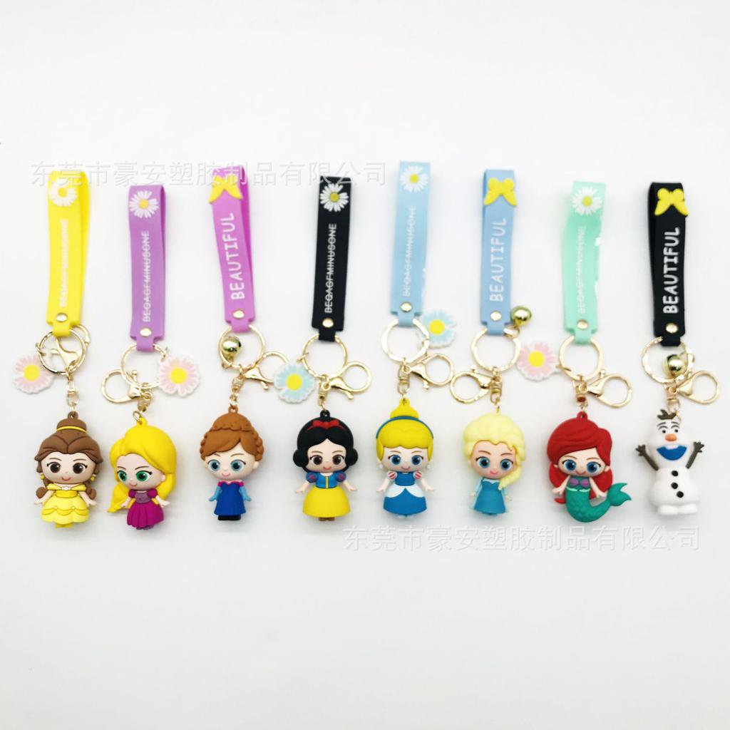 Frozen Dolls mix rubber keychains