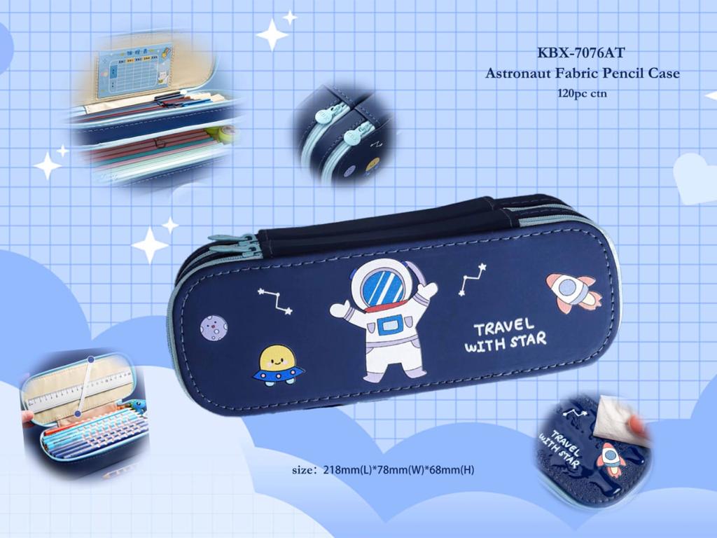 Astronaut Double decker pencil pouch