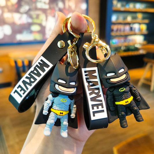 New bat with face rubber keychain