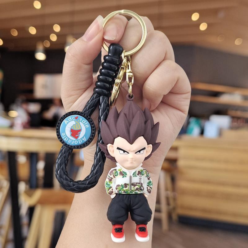 DBZ vegeta boy rubber keychain