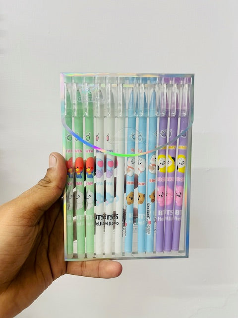 12 pcs pack - Bts erasable pen