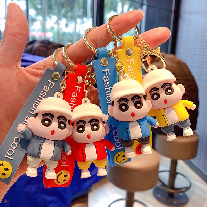 New shinchan boy with cap keychains