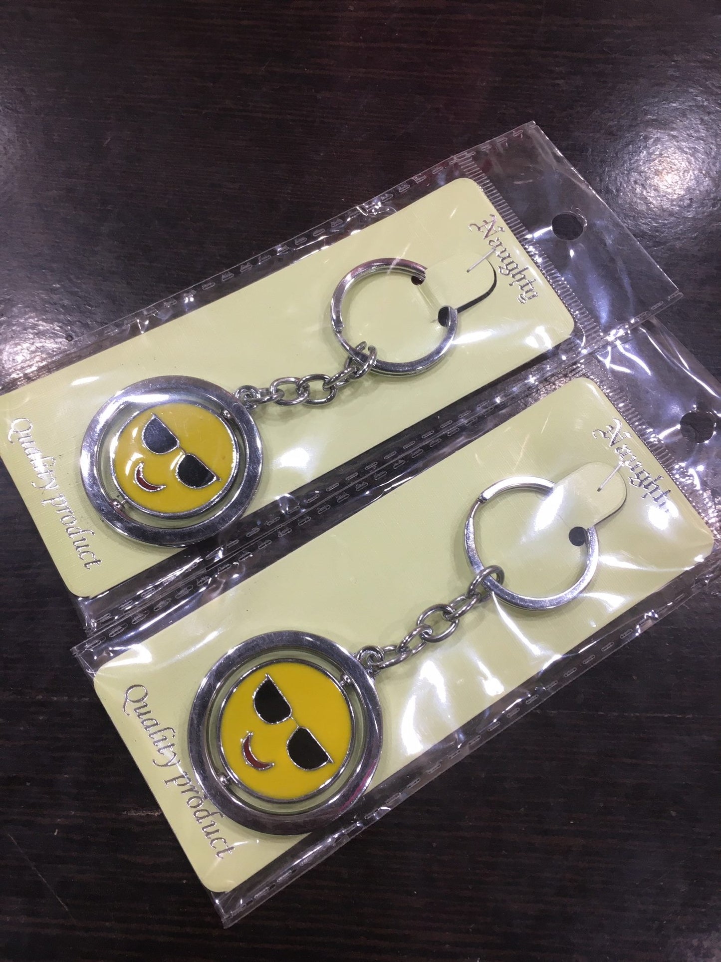 Smiley Rotating Keychains