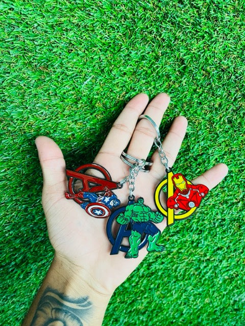 New superhero metal keychain