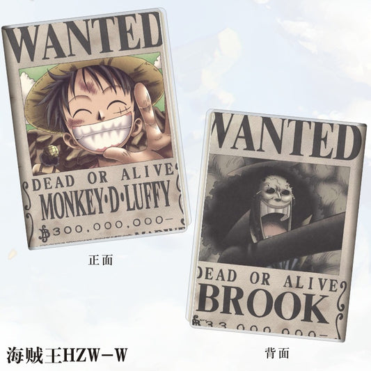 Set of 2 - Plastic cover diary luffy wanted