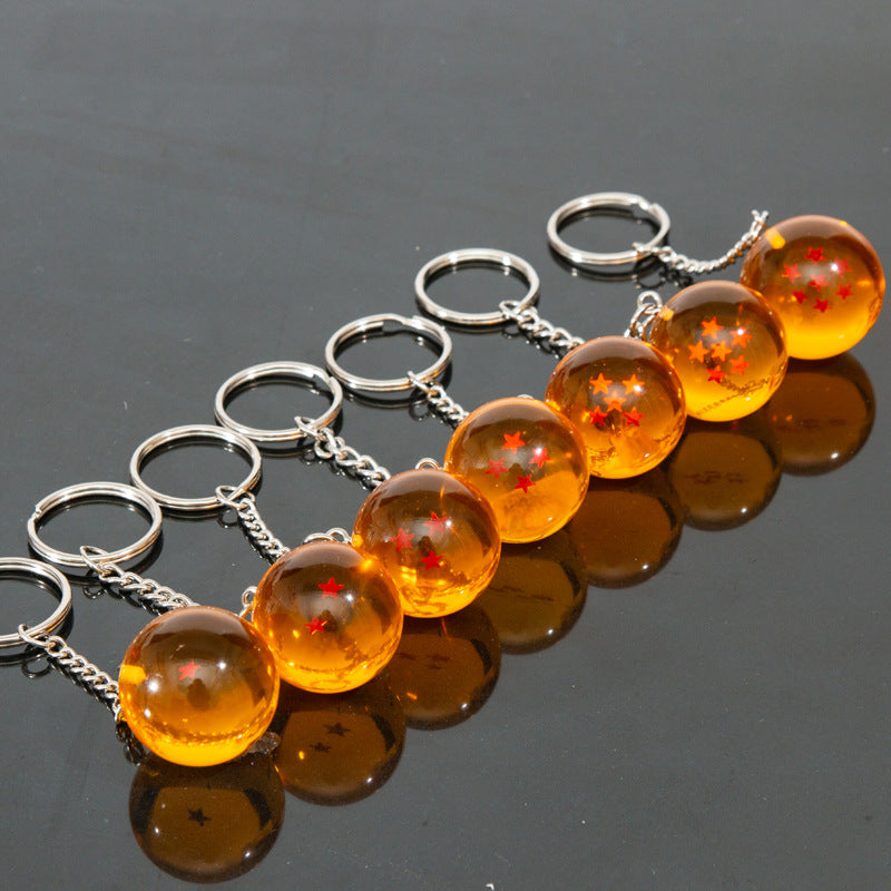 Dragon Ball Crystal Ball Keychain set of 7